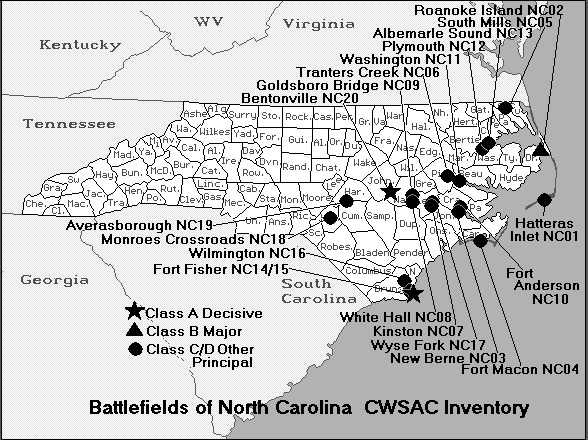 North Carolina Fort Macon Civil War Map.gif