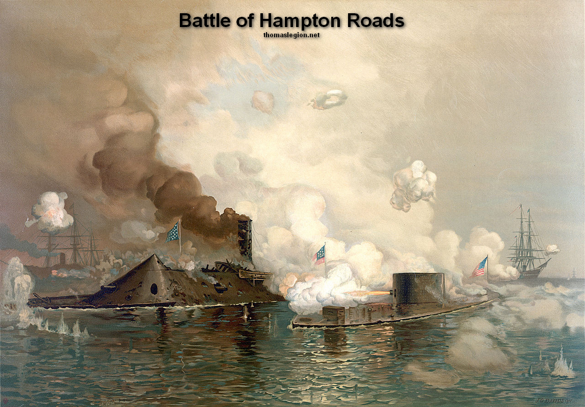 Monitor, Merrimack, Battle of Hampton Roads.jpg