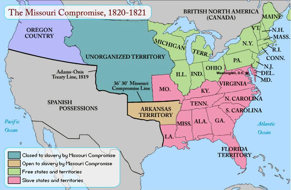 Missouri Compromise 1820 Missouri Compromise Act History