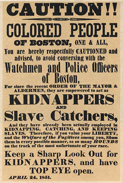 Fugitive Slave Law Poster in 1851 Boston.jpg