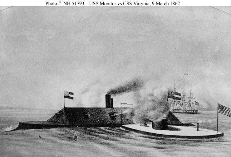 CSS Virginia USS Monitor in Action.jpg