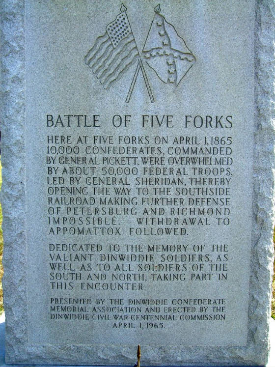 Battle of Five Forks Memorial.jpg