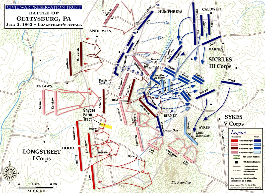 Longstreet's Attack, Gettysburg, July 2, 1863.jpg