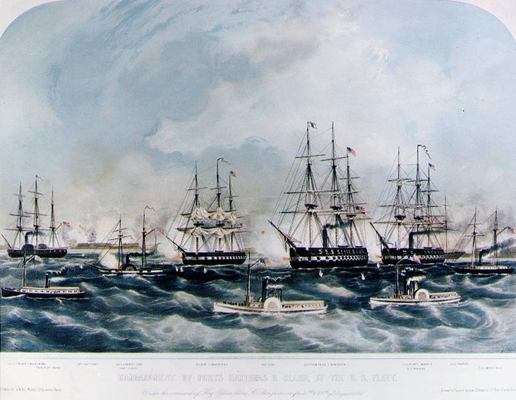 Bombardment of Fort Hatteras and Fort Clark.jpg