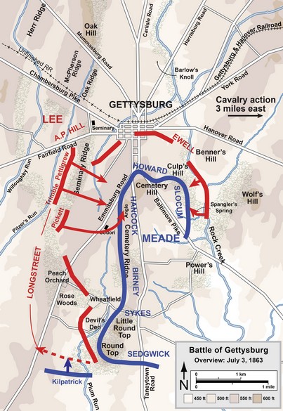 Cemetery Ridge Battle of Gettysburg Map.jpg