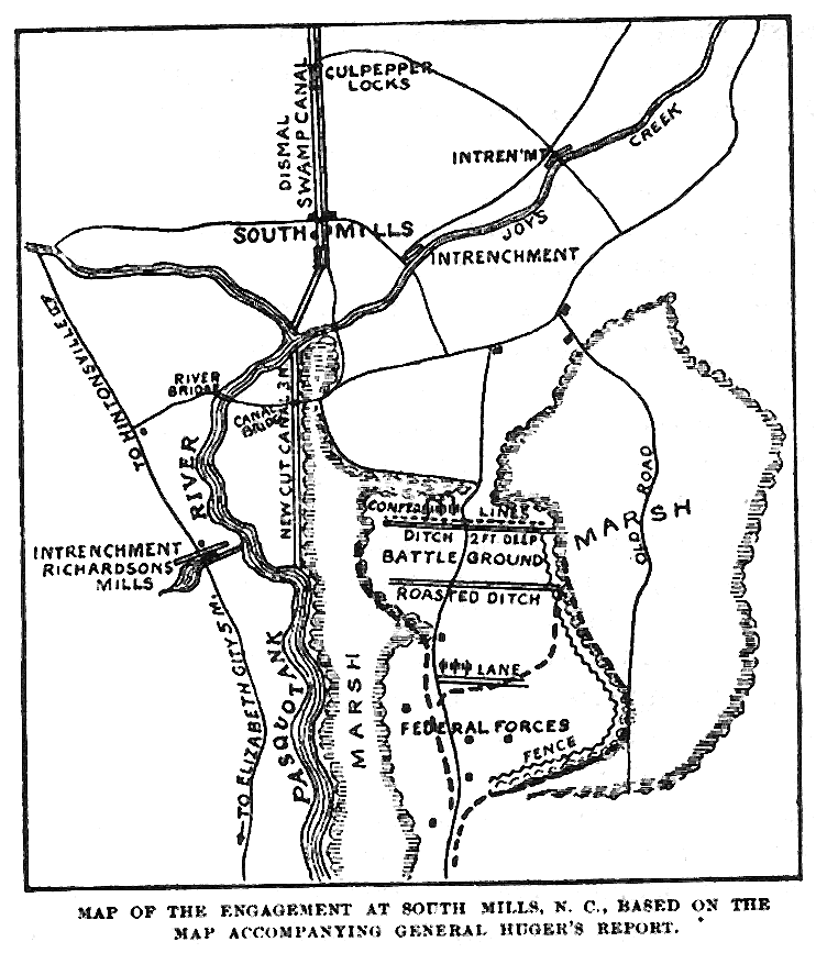 Civil War Battle of South Mills Map.gif