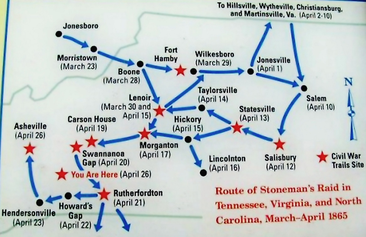 North Carolina Civil War Map of Battlefields.gif