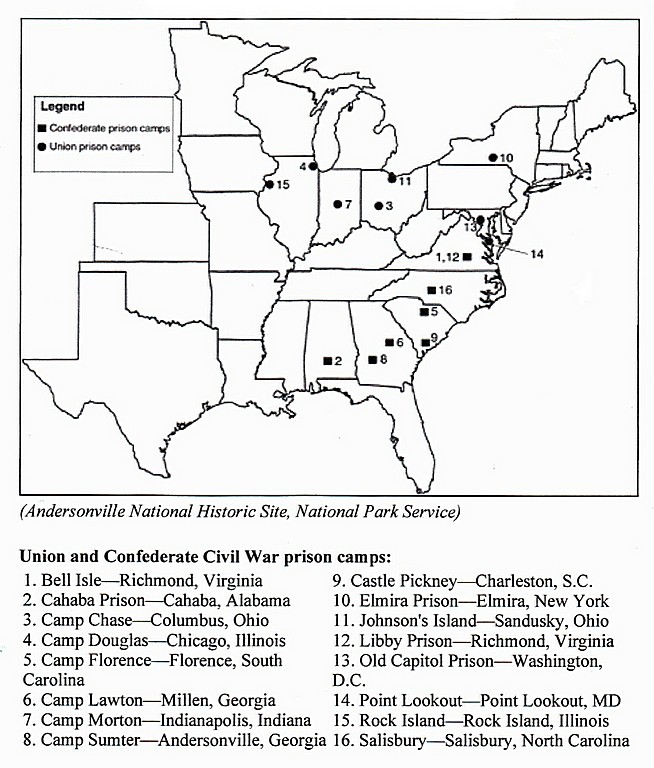 Union and Confederate Prisoner of War Camps.gif