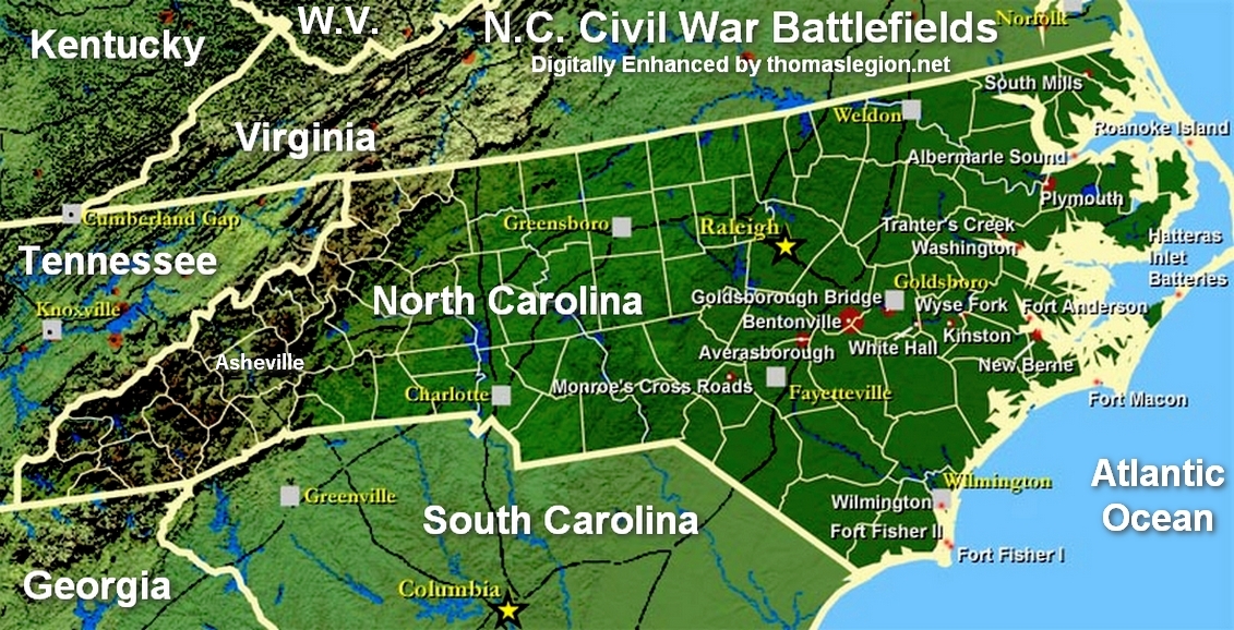 North Carolina Civil War Battlefields Map.jpg