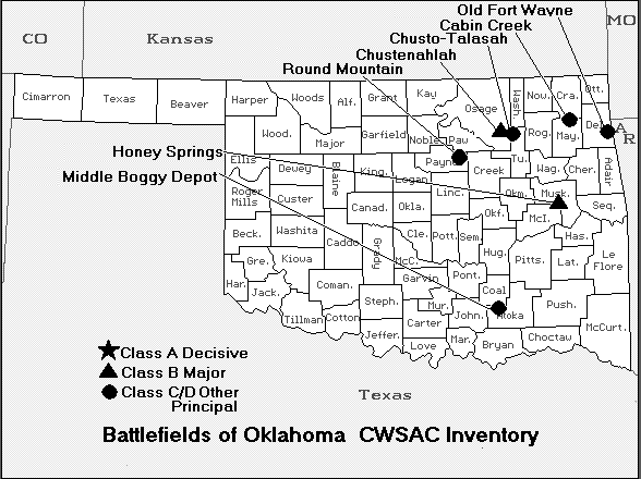 Oklahoma Civil War Map of Battles.gif