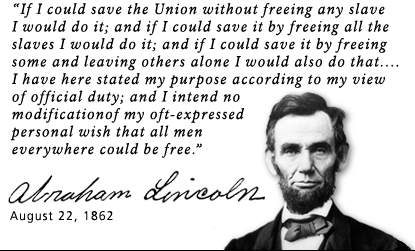 President Abraham Lincoln on Slavery.gif