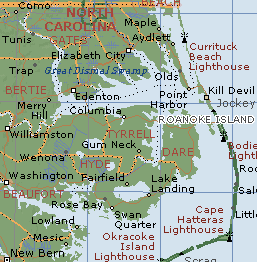Roanoke Island North Carolina Map.gif